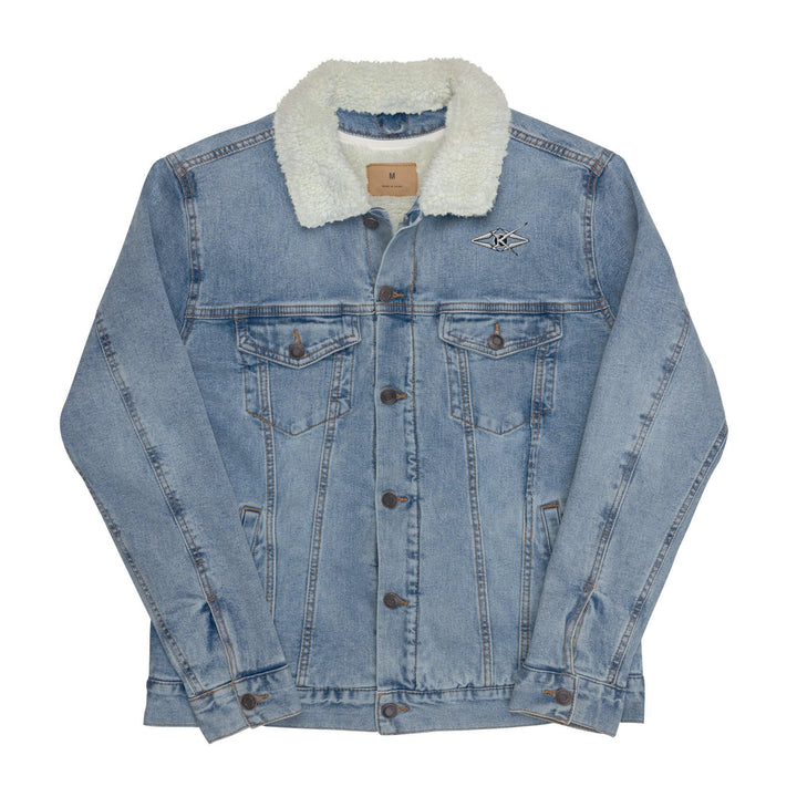 women denim sherpa jacket - VYBRATIONAL KREATORS®