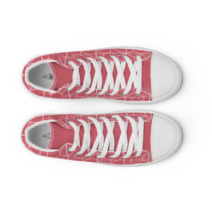 Women’s Pink VYB 22shigh top canvas shoes - VYBRATIONAL KREATORS®