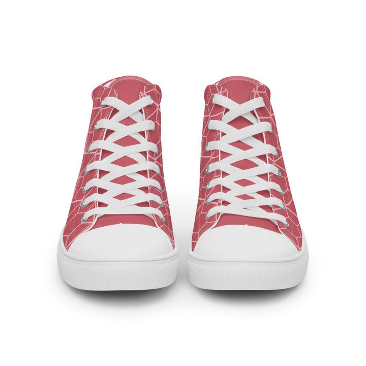 Women’s Pink VYB 22shigh top canvas shoes - VYBRATIONAL KREATORS®