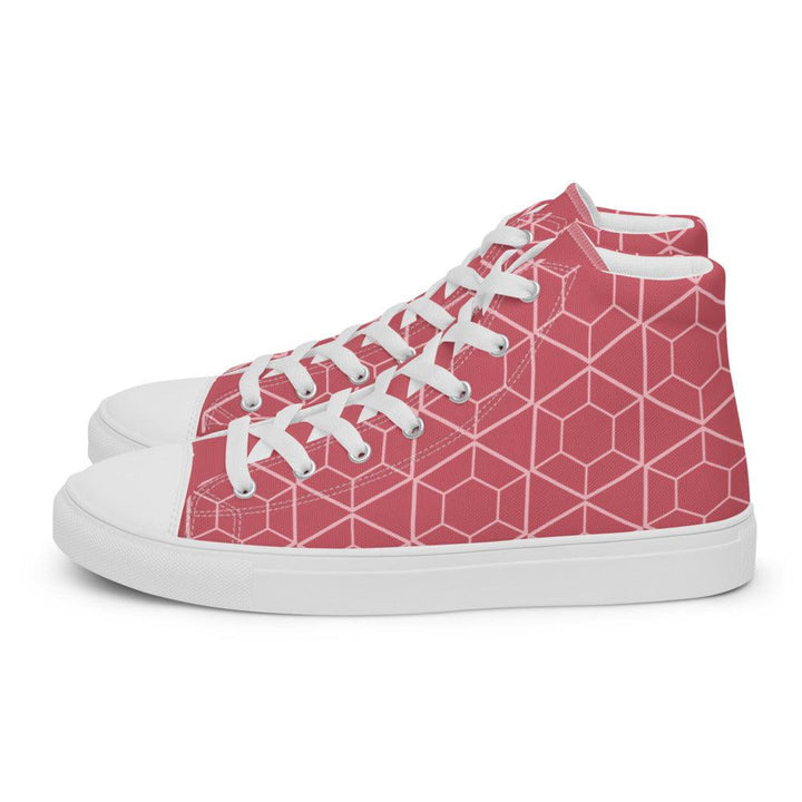 Women’s Pink VYB 22shigh top canvas shoes - VYBRATIONAL KREATORS®