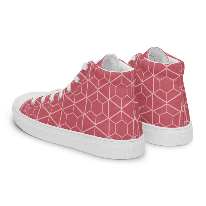 Women’s Pink VYB 22shigh top canvas shoes - VYBRATIONAL KREATORS®