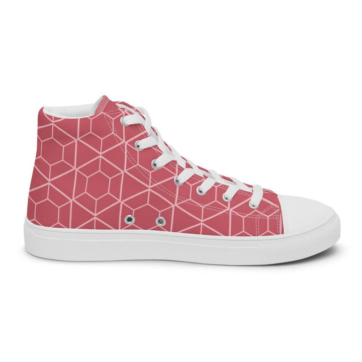 Women’s Pink VYB 22shigh top canvas shoes - VYBRATIONAL KREATORS®