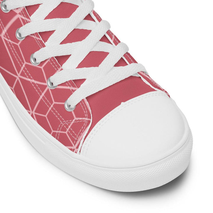 Women’s Pink VYB 22shigh top canvas shoes - VYBRATIONAL KREATORS®