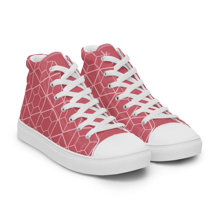 Women’s Pink VYB 22shigh top canvas shoes - VYBRATIONAL KREATORS®