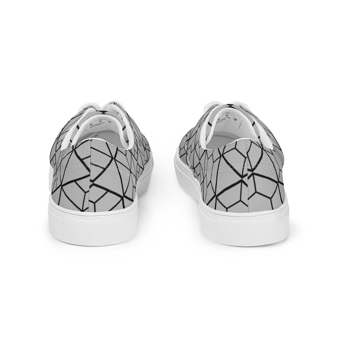 Women’s lace-up silver shoes - VYBRATIONAL KREATORS®