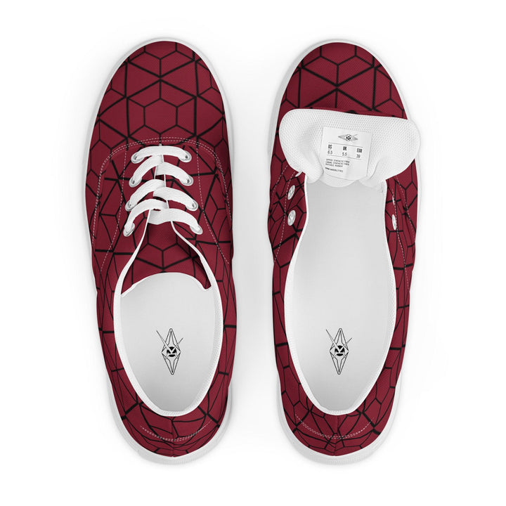 Women’s lace-up Burgundy shoes - VYBRATIONAL KREATORS®