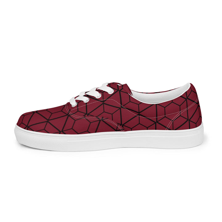 Women’s lace-up Burgundy shoes - VYBRATIONAL KREATORS®